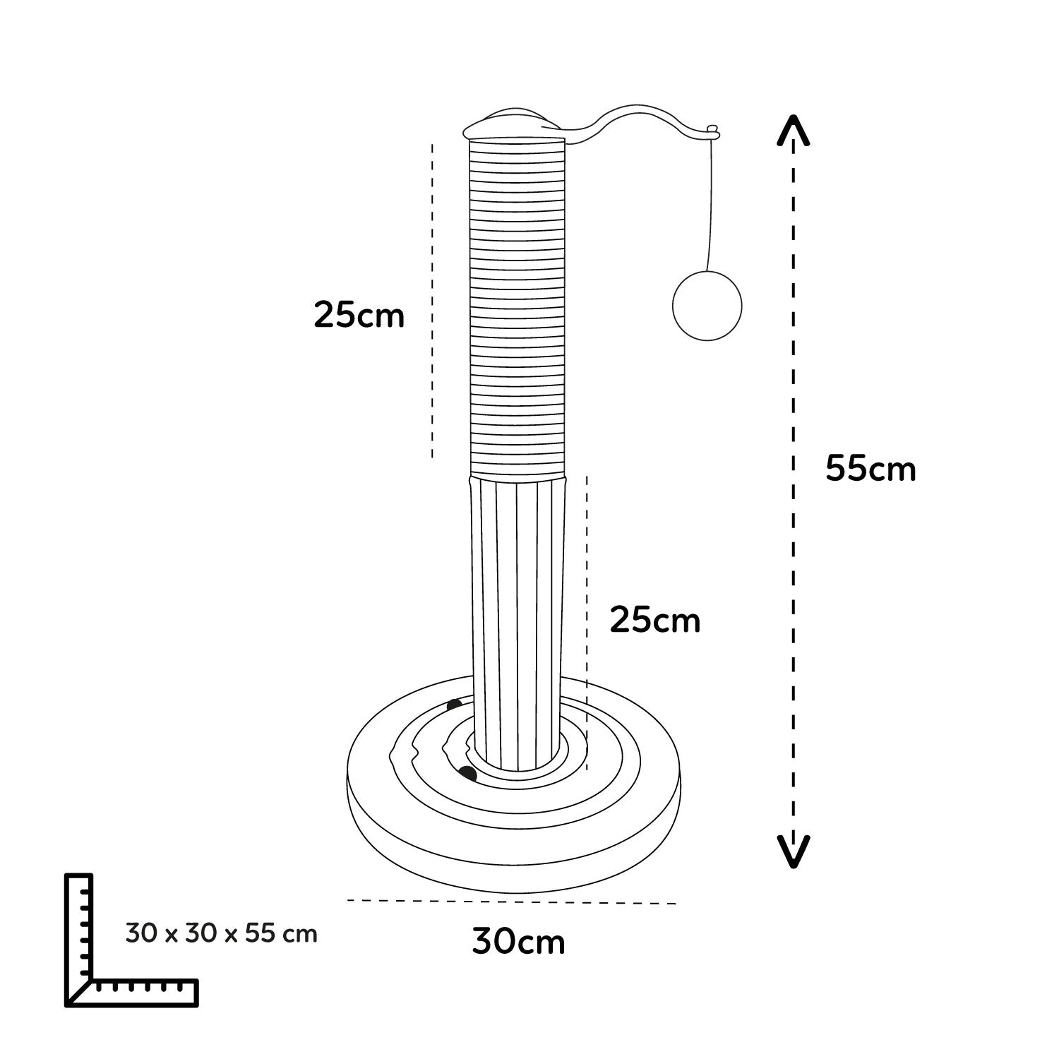 AQPET FRIENDS SCRATCHING POST PUZZLE 30X30X55CM