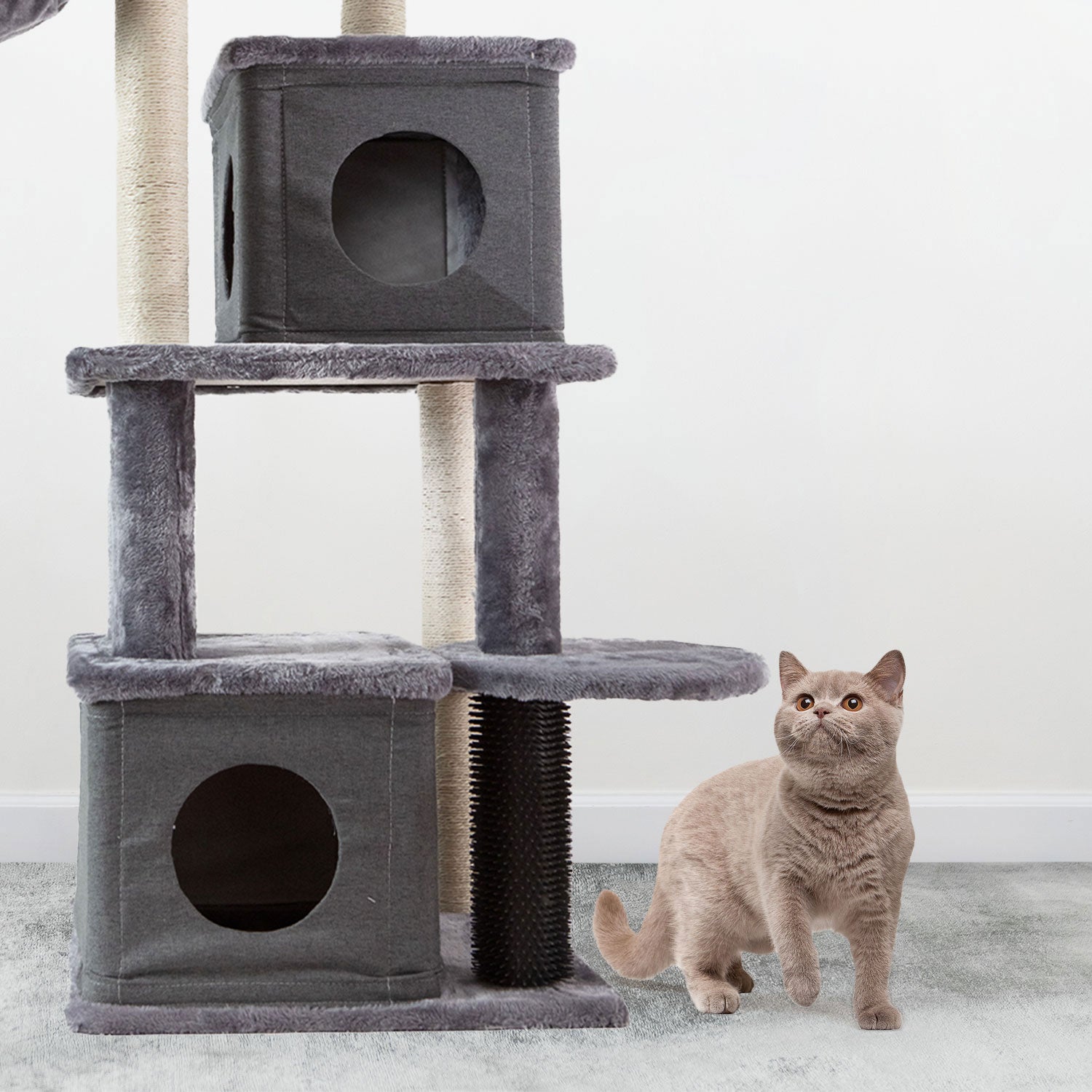 AQPET FRIENDS SCRATCHING POST LONDON 48X44X125 CM H