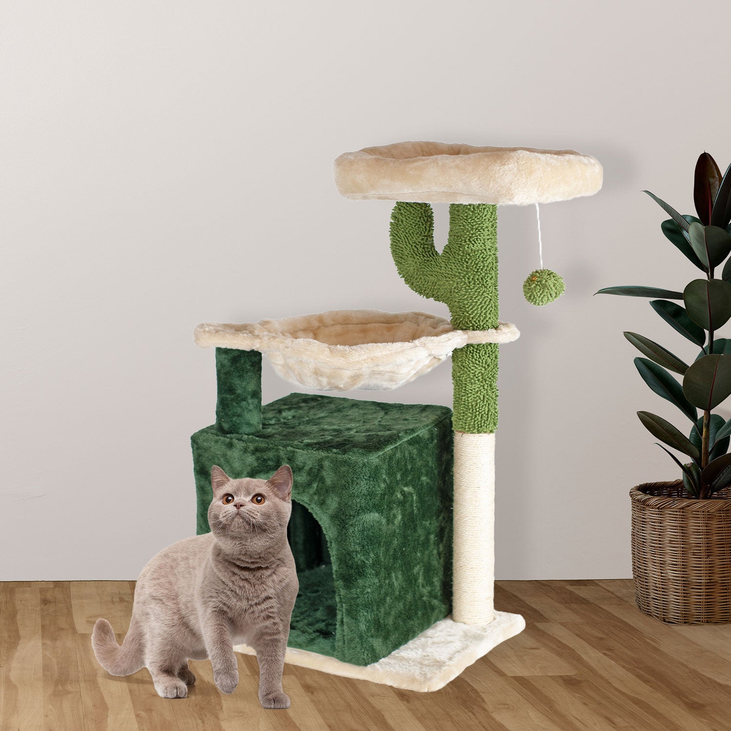 AQPET FRIENDS SCRATCHING POST MEXICO 40X30X75 CM