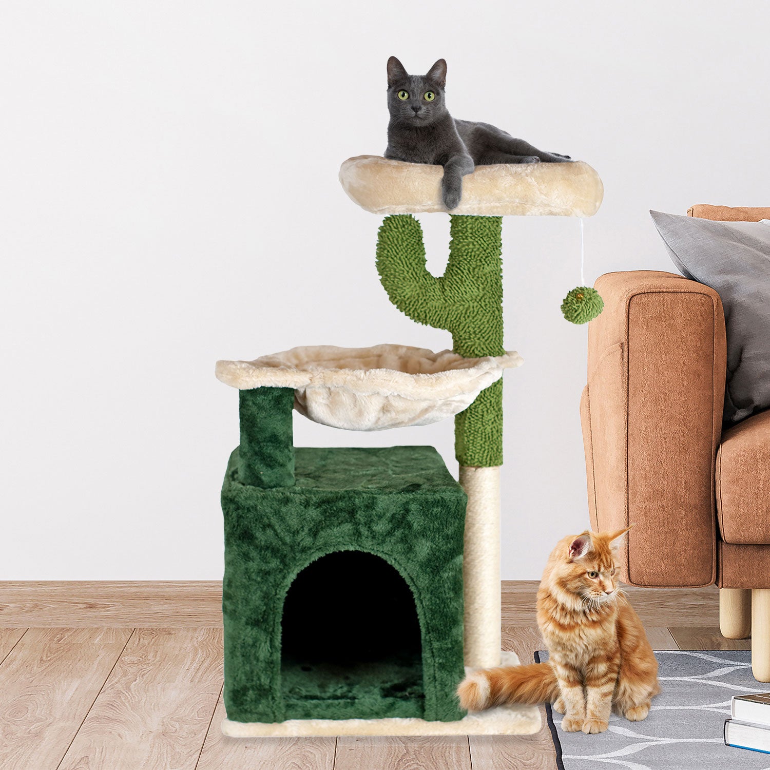 AQPET FRIENDS SCRATCHING POST MEXICO 40X30X75 CM