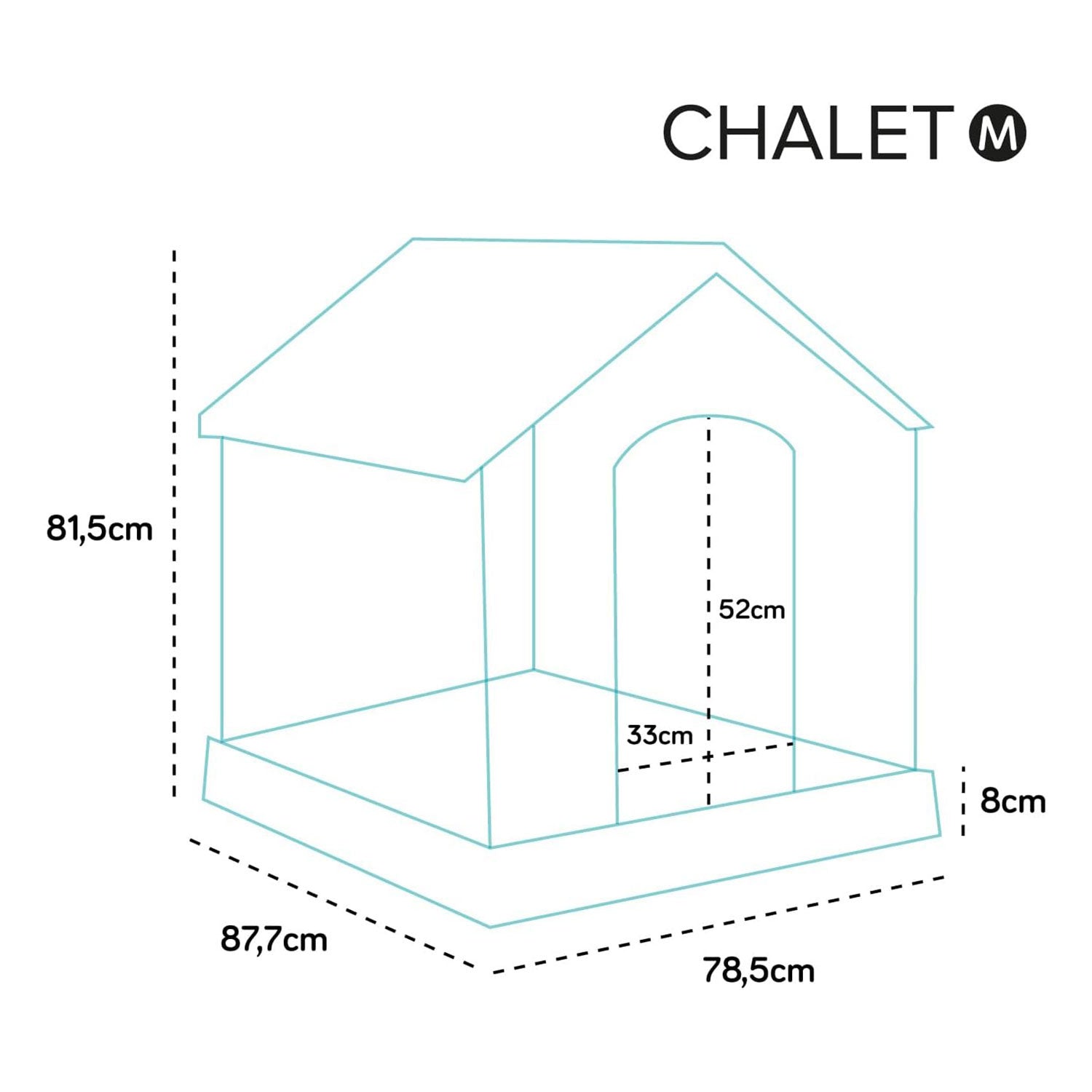 AQPET FRIENDS CHALET PLASTIC DOG HOUSE