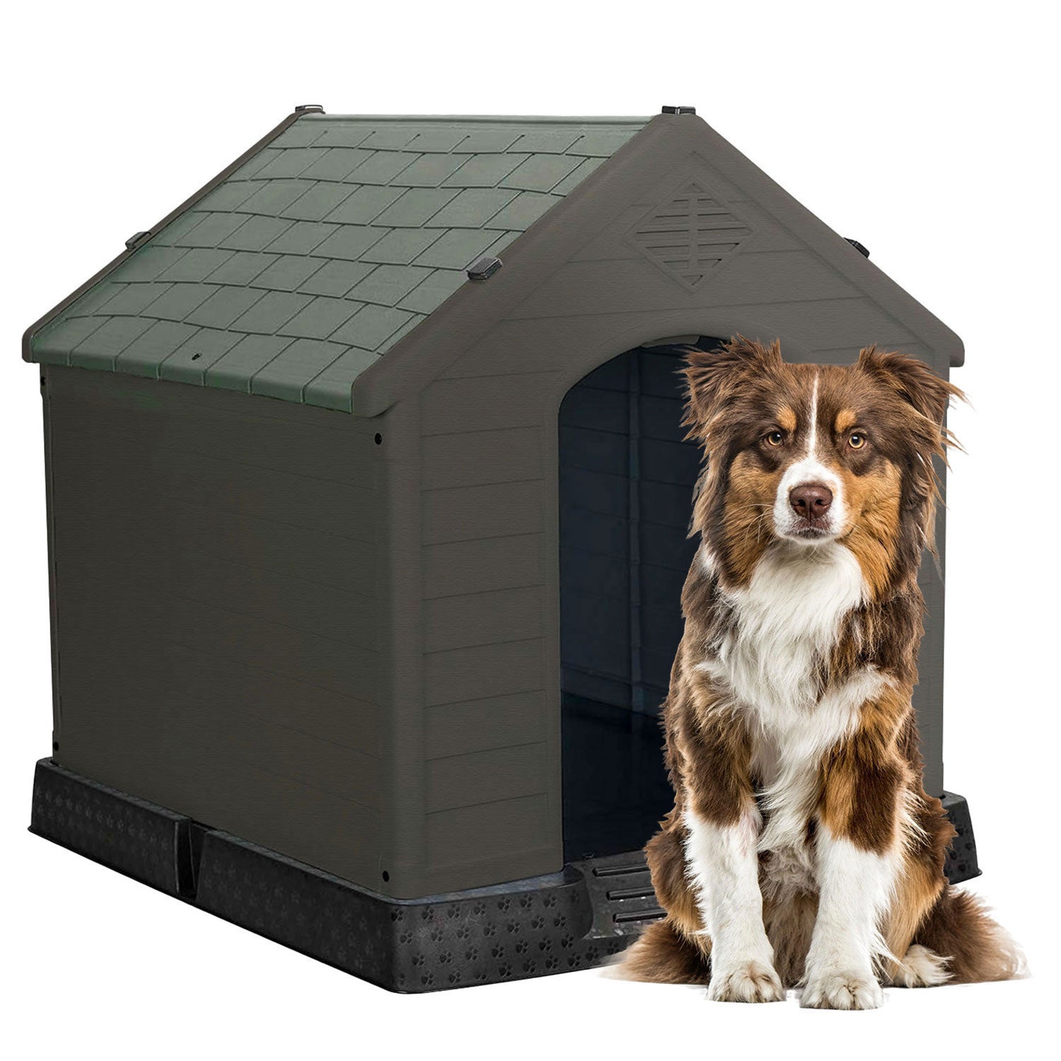 AQPET FRIENDS CHALET PLASTIC DOG HOUSE