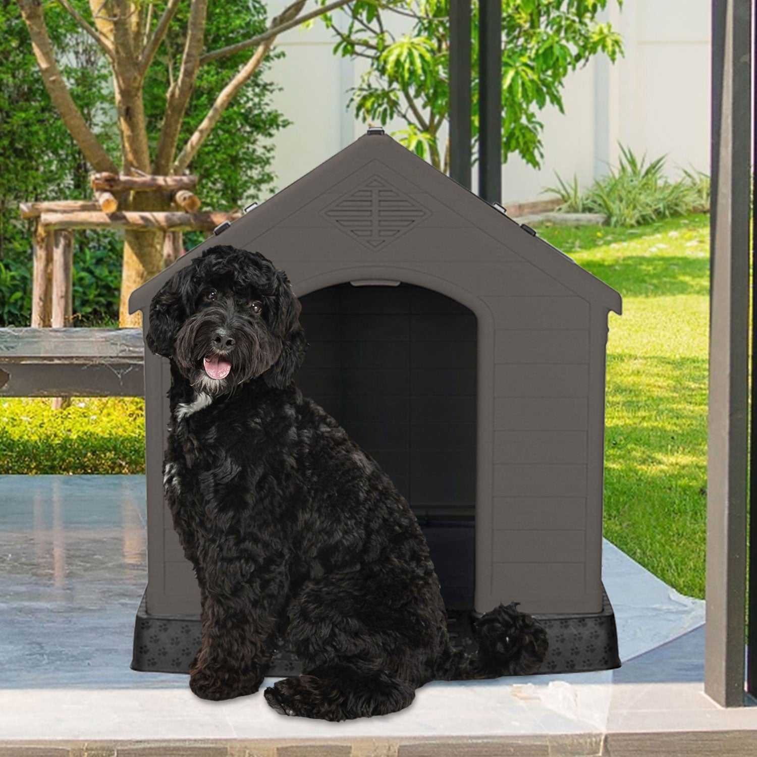 AQPET FRIENDS CHALET PLASTIC DOG HOUSE