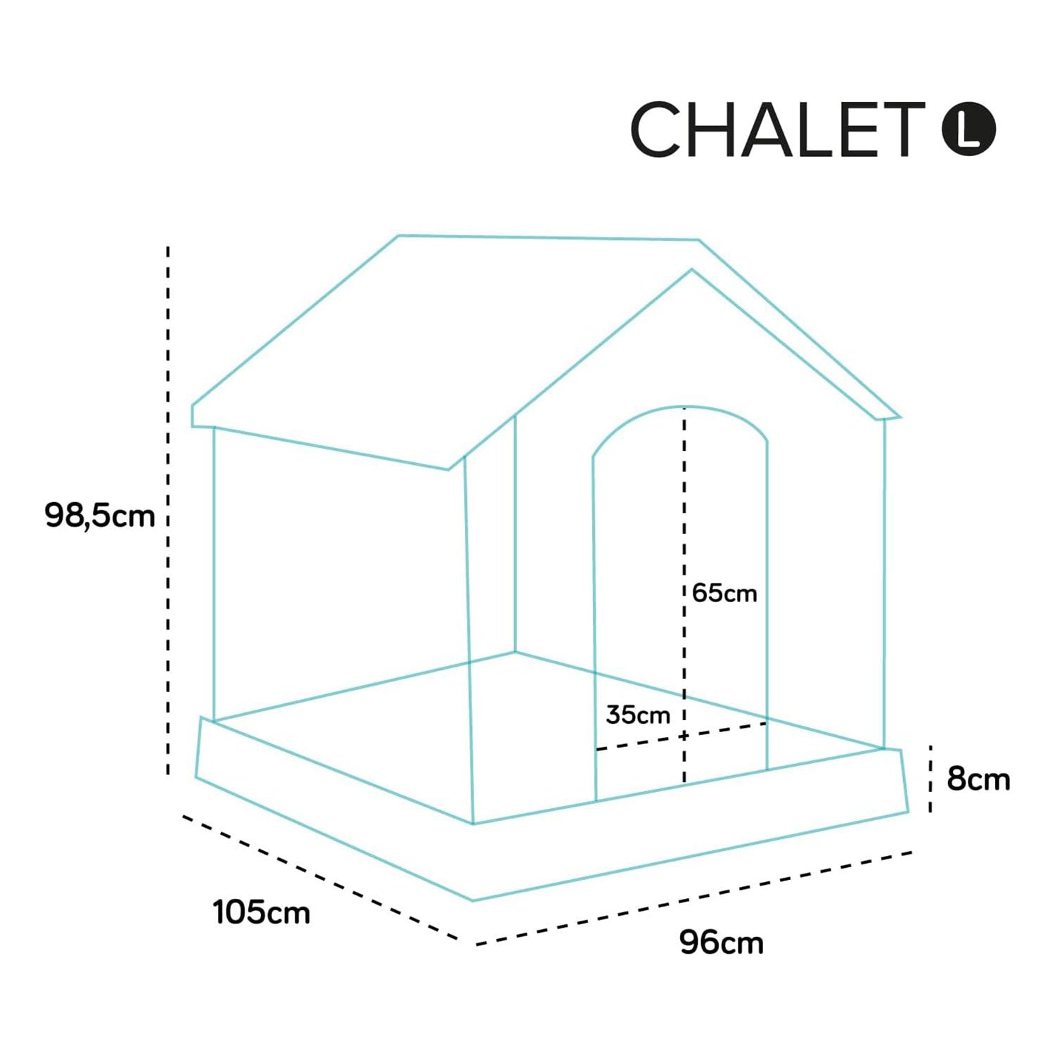 AQPET FRIENDS CHALET PLASTIC DOG HOUSE