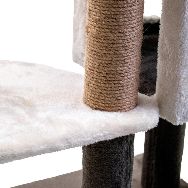 AQPET FRIENDS SIDNEY SCRATCHING POST - 140 CM BEIGE/BROWN