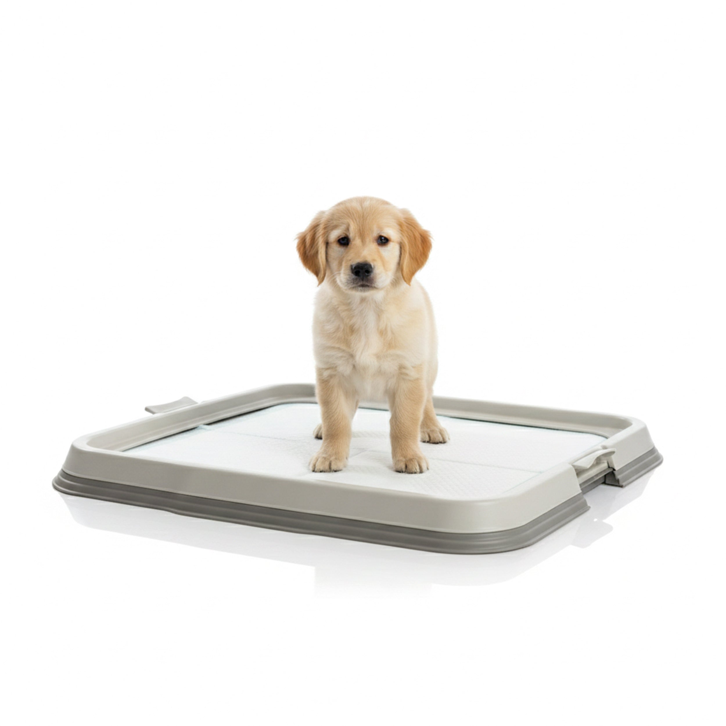 AQPET FRIENDS Lettiera per Cani con Vassoio Porta Tappetini Assorbenti 60x60 cm, Base Antiscivolo per Traversine Igieniche, Ideale per Addestramento Cuccioli e Uso Domestico