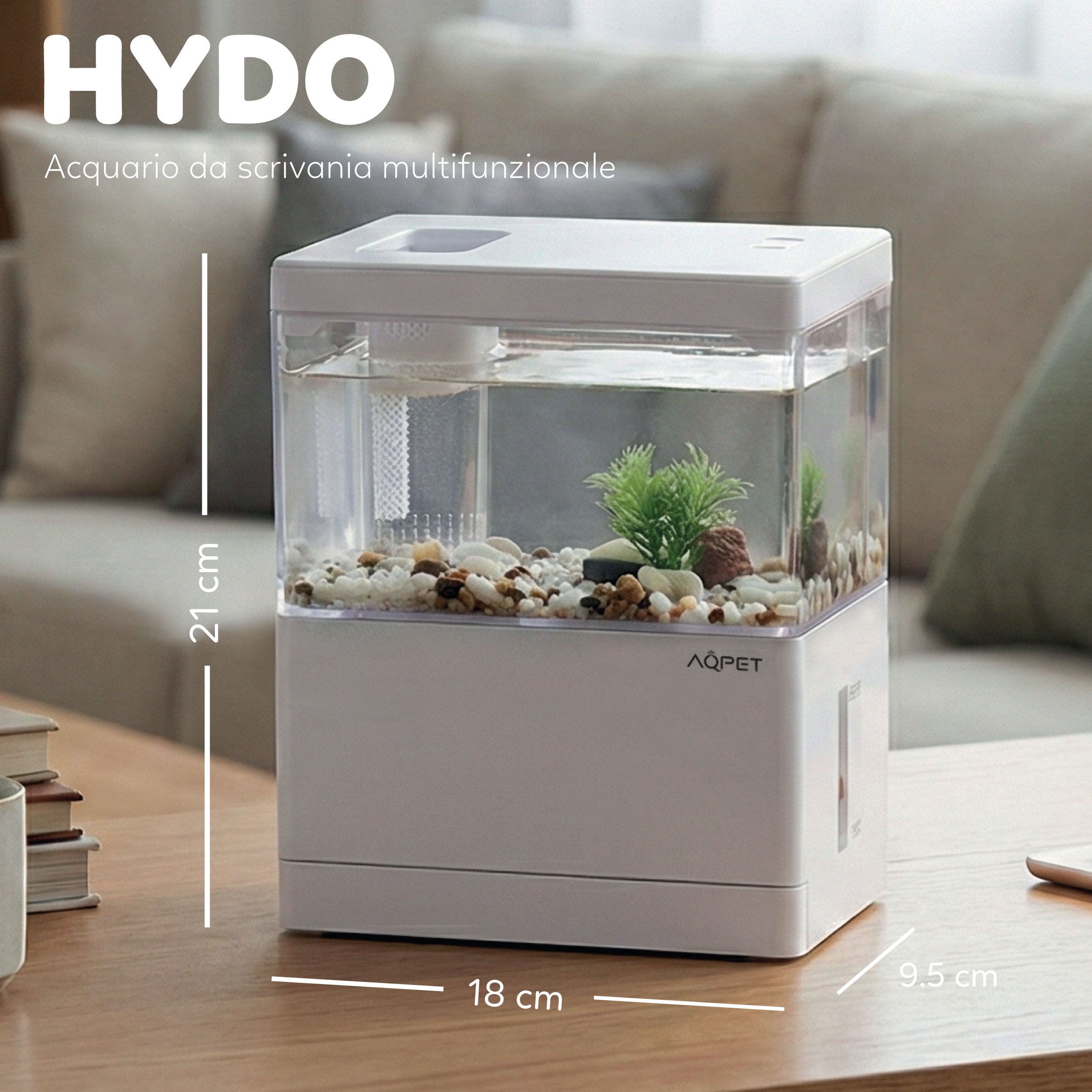 AQPET HYDO ACQUARIO DA SCRIVANIA DOCK STATION