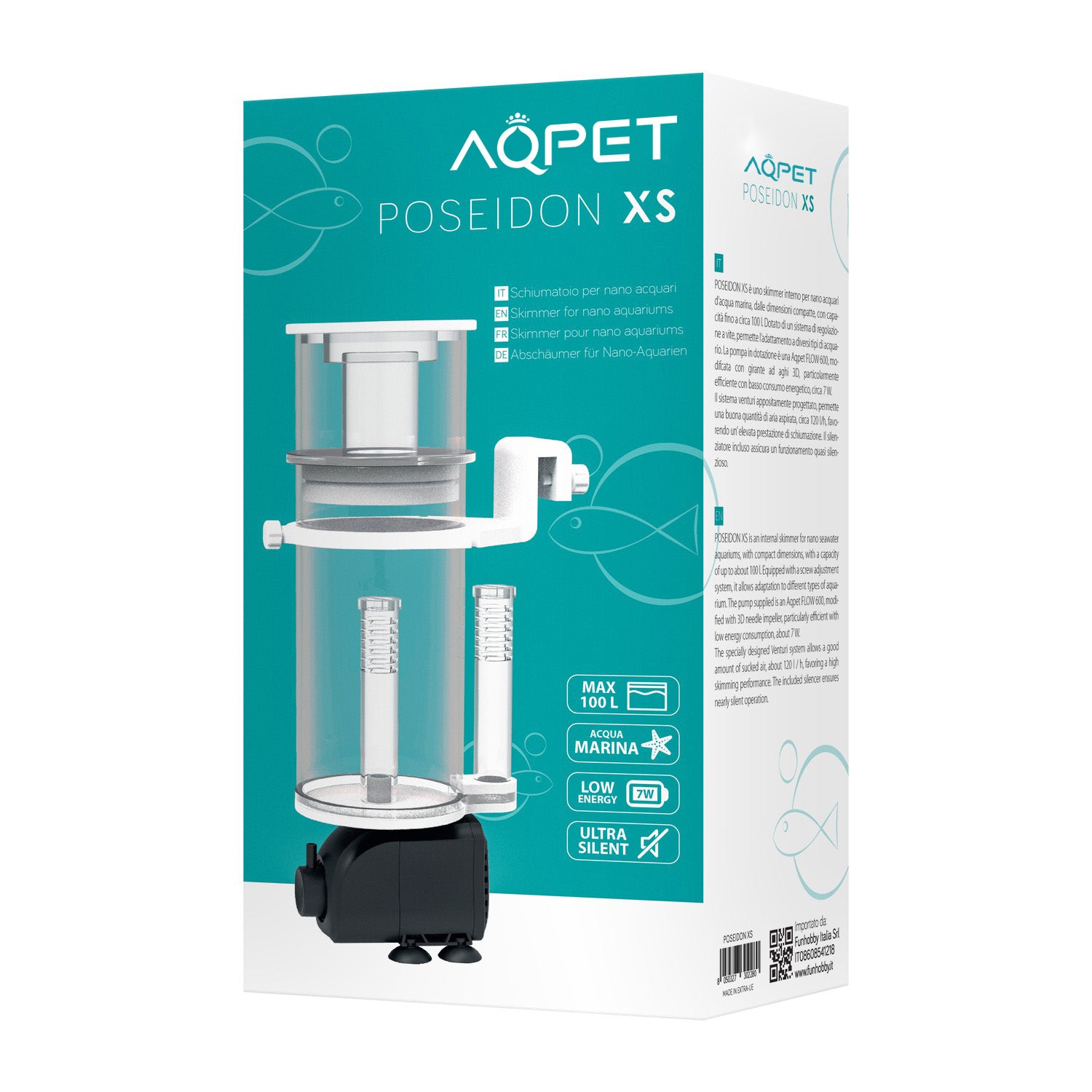 AQPET POSEIDON XS MINI SCHIUMATOIO APPESO FINO A 100 LT