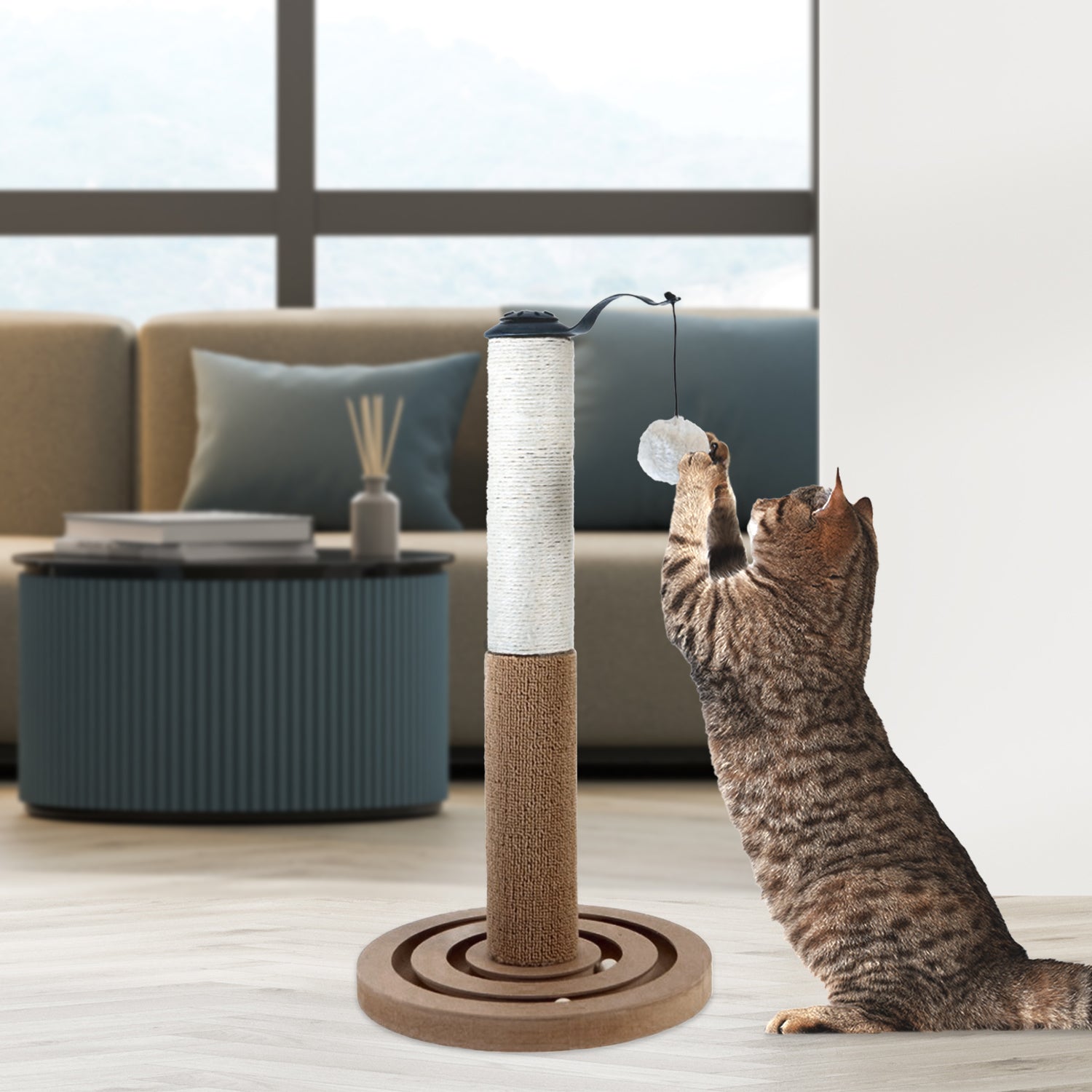 AQPET FRIENDS SCRATCHING POST PUZZLE 30X30X55CM