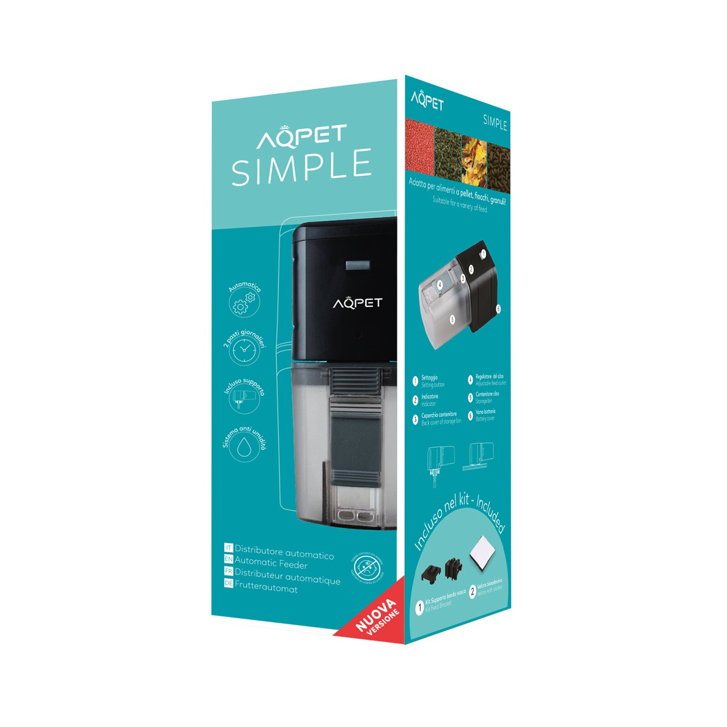 AQPET SIMPLE AUTOMATIC FEEDER FOR AQUARIUMS