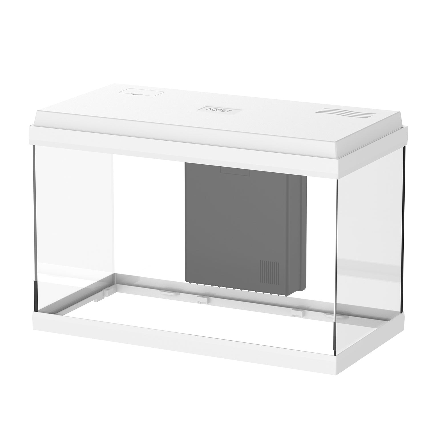 AQPET ACQUARIO SIMPLY LED 60 BIANCO COMPLETO LUCE FILTRO E RISCALDATORE - 59X30X39 H CM