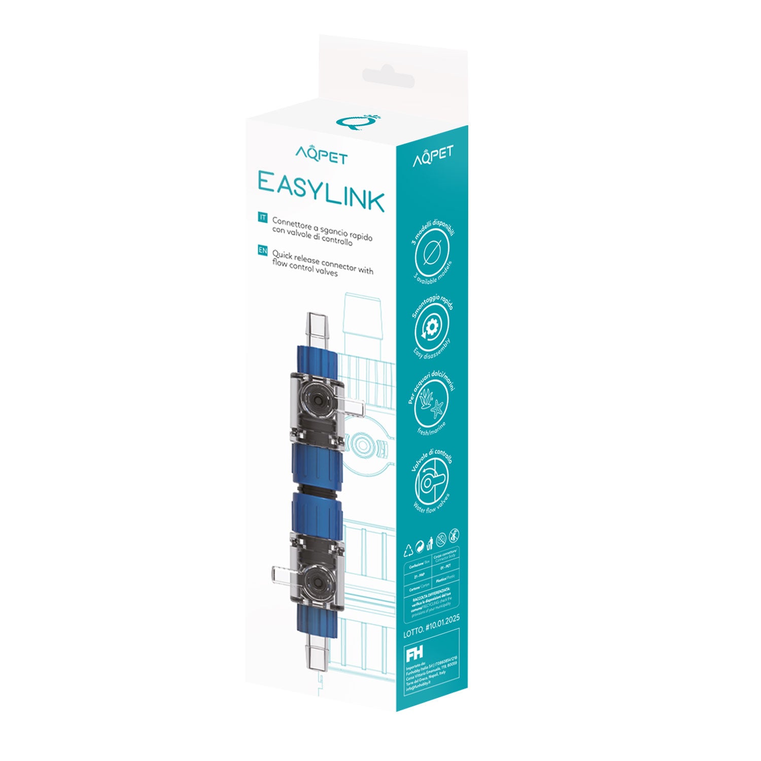 AQPET RACCORDO PER TUBI EASYLINK