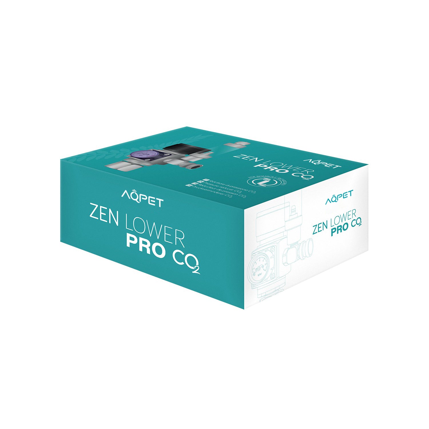 AQPET ZEN LOWER PRO CO2 RIDUTTORE DI PRESSIONE PER BOMBOLE RICARICABILI