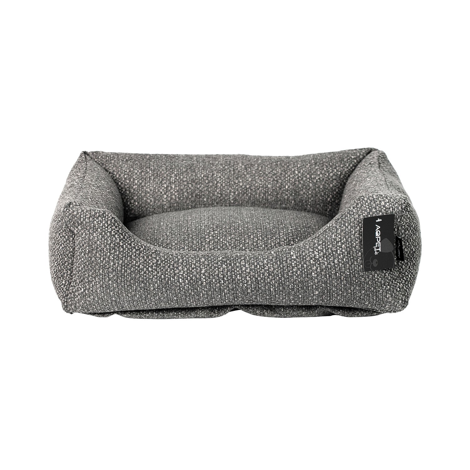 Cushy pet OBSIDIAN BED dog bed made with recycled fabric