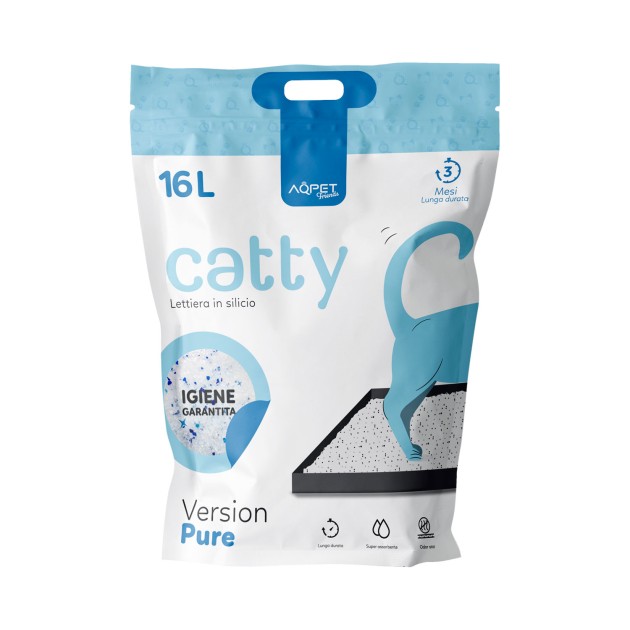 Catty Pure Neutral Silicon Litter for Cats 16L