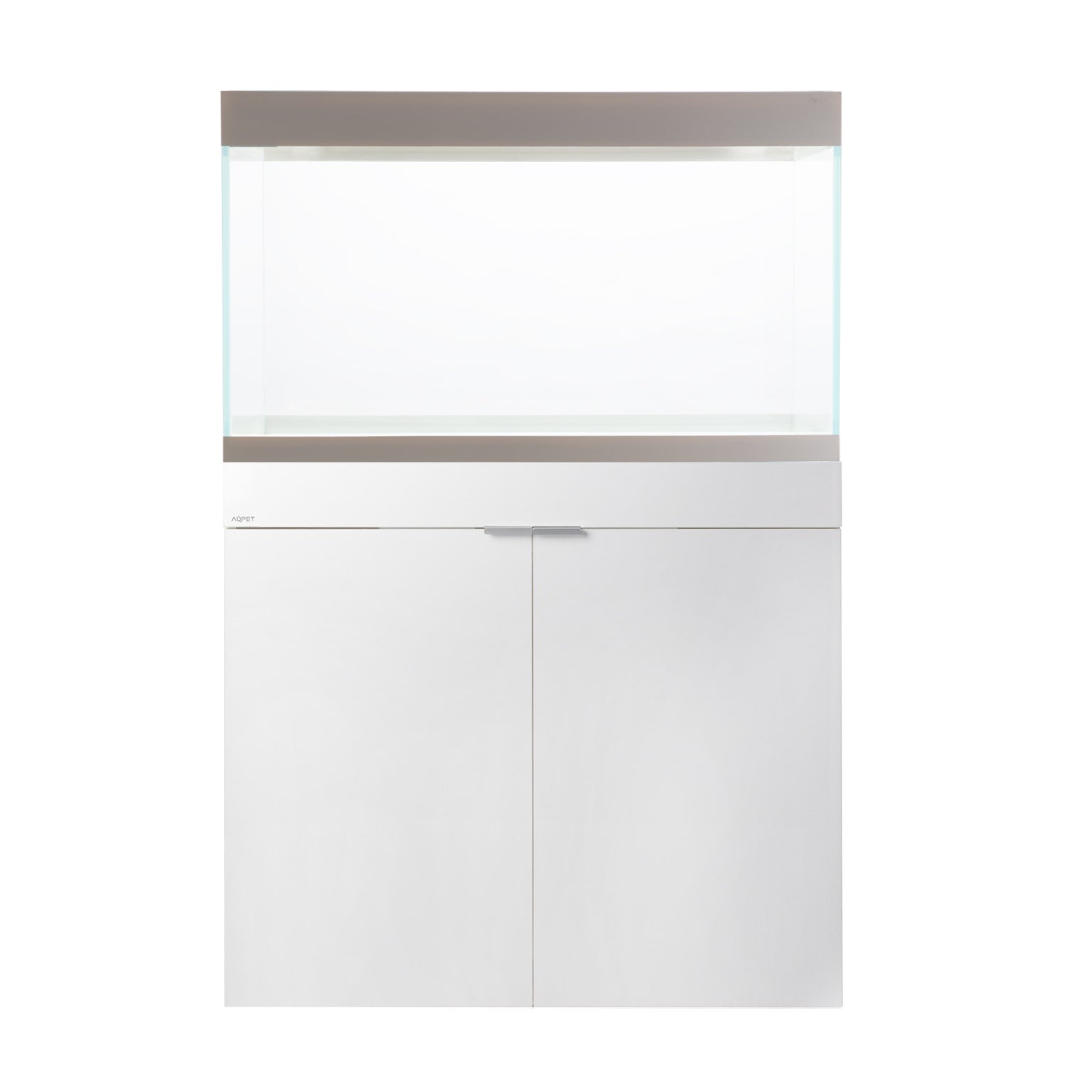 AQPET ACQUARIO RIVERIUM PLUS 90X50X55 H - 10 MM EXT. - CON LUCE LED, FILTRO ESTERNO E SUPPORTO BIANCO