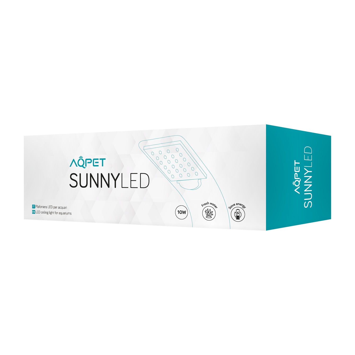AQPET SUNNY LAMPADA LED X5 PER ACQUARI D'ACQUA DOLCE - NERO