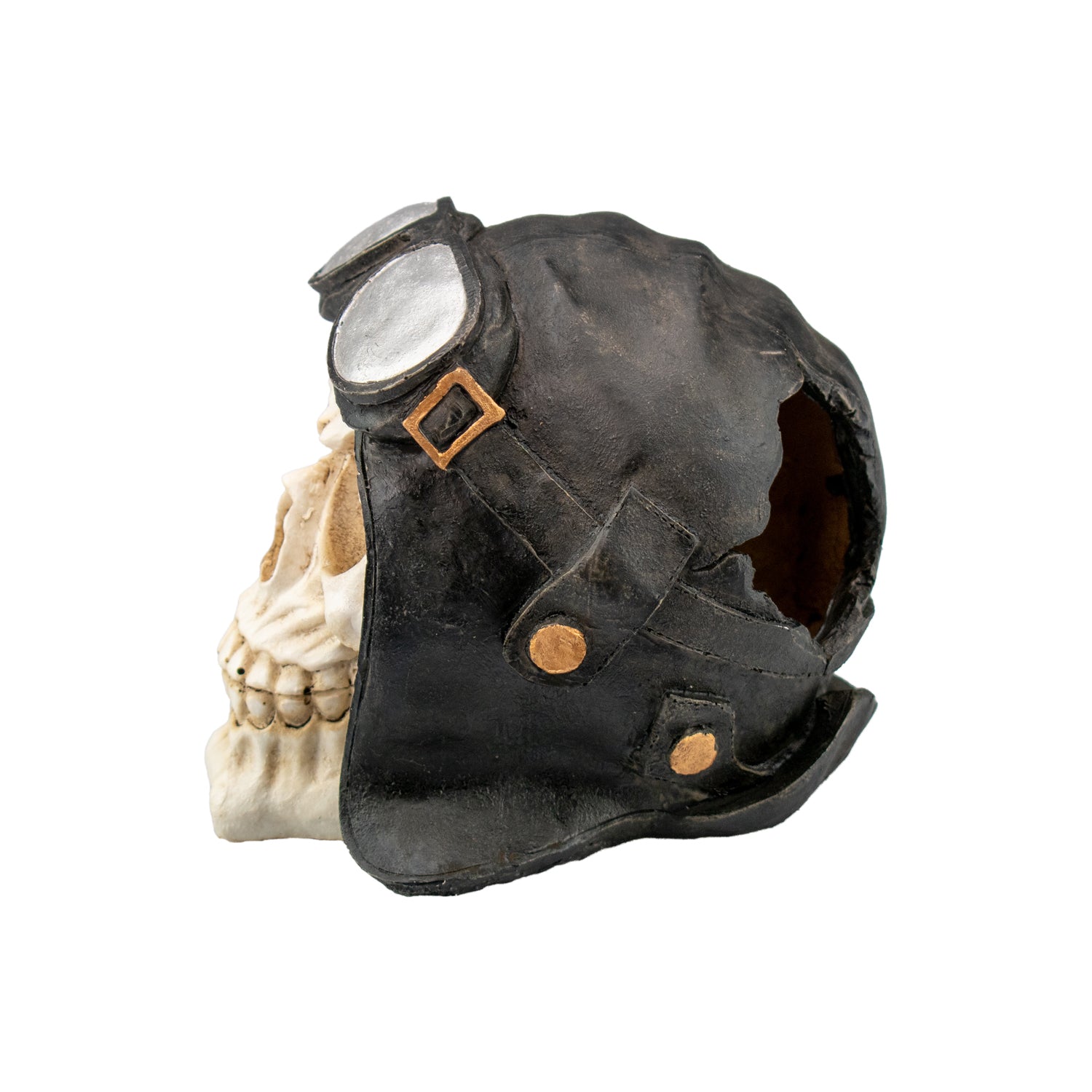 AQPET DECORART AQUARIUM DECORATIONS MOD. BIKER SKULL 13.5*11*12