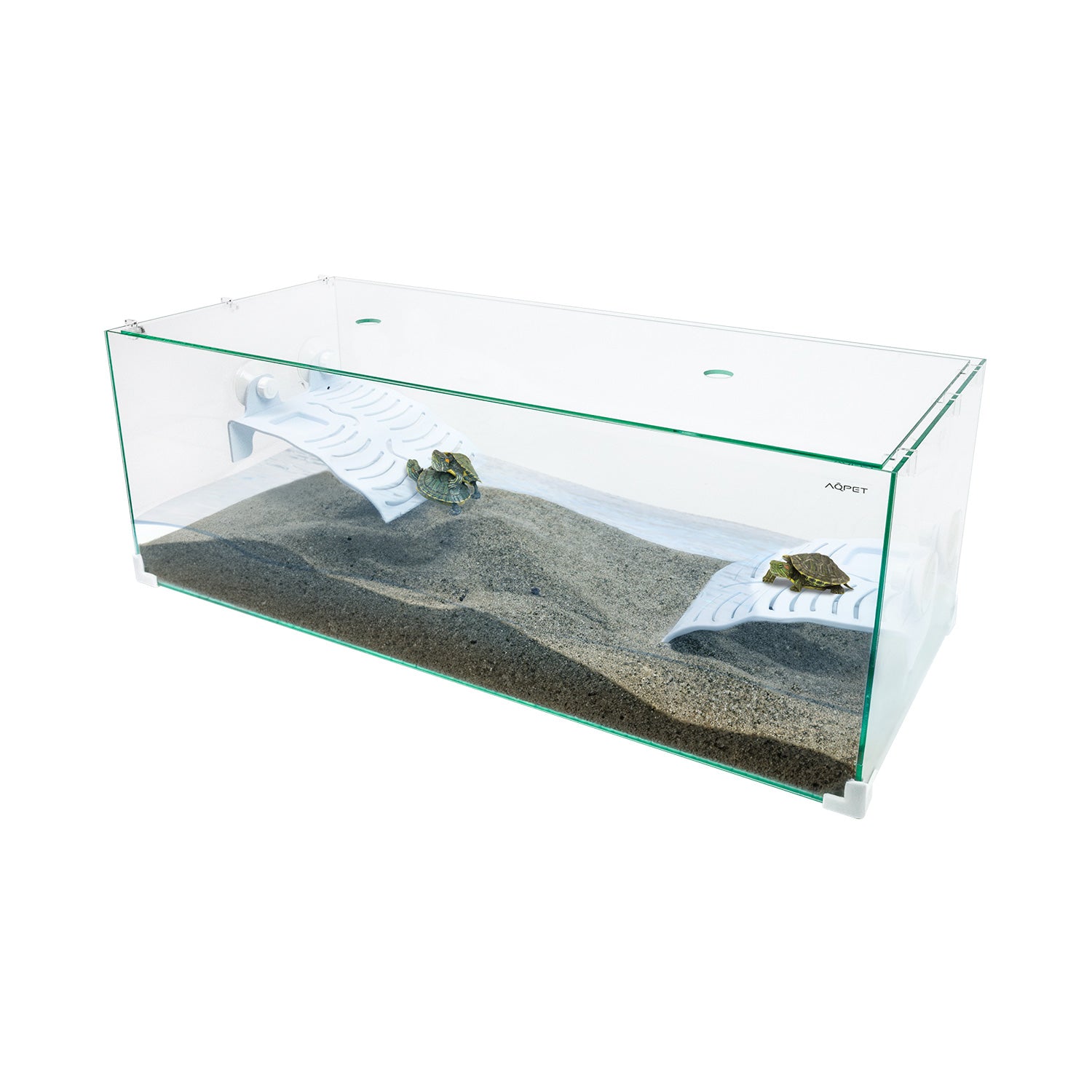 AQPET TARTARUGHIERA IN VETRO TORTUGA 80 - 80X35X28 CM CON ISOLOTTO