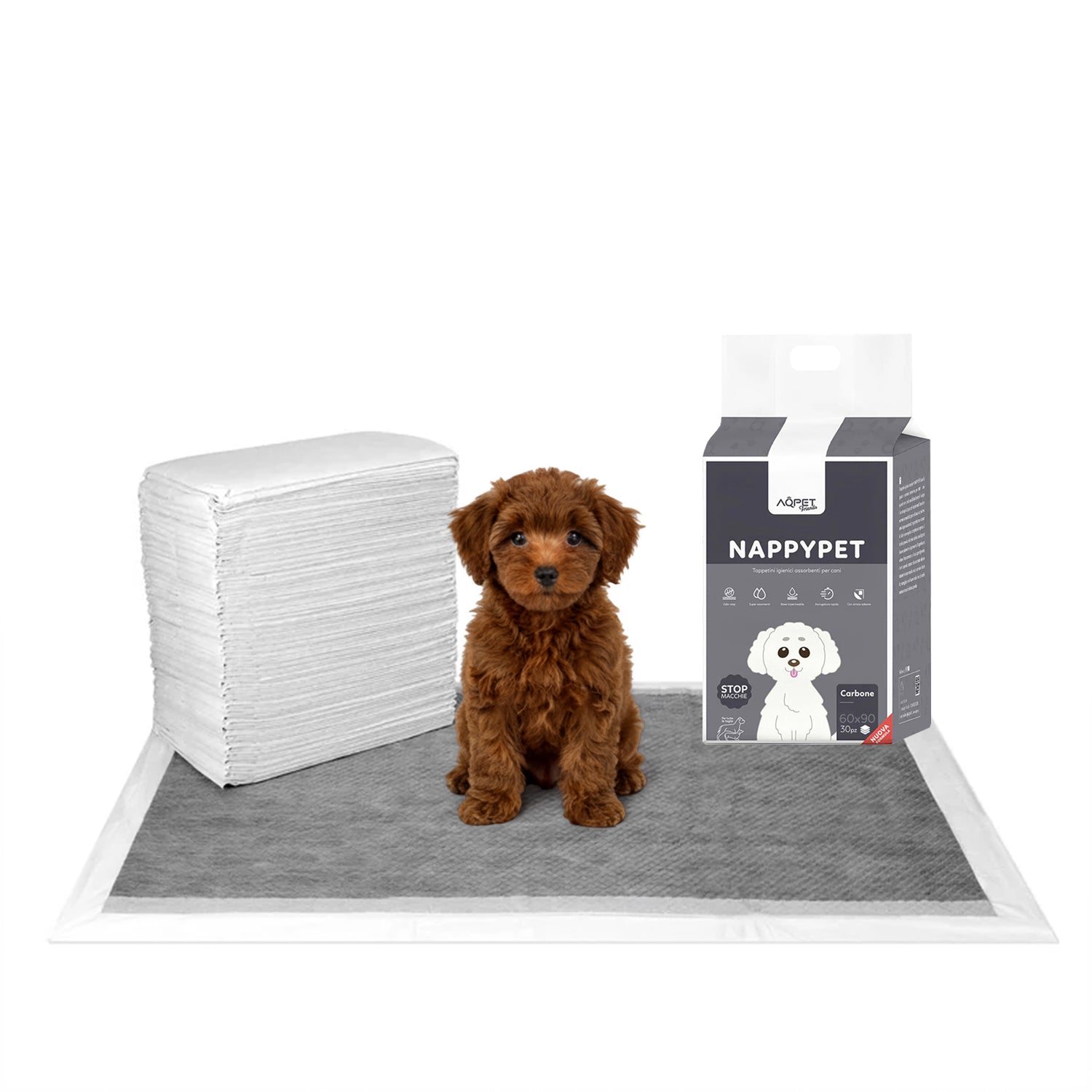 AQPET FRIENDS HYGIENIC CARBON MATS SIZE 50 PCS