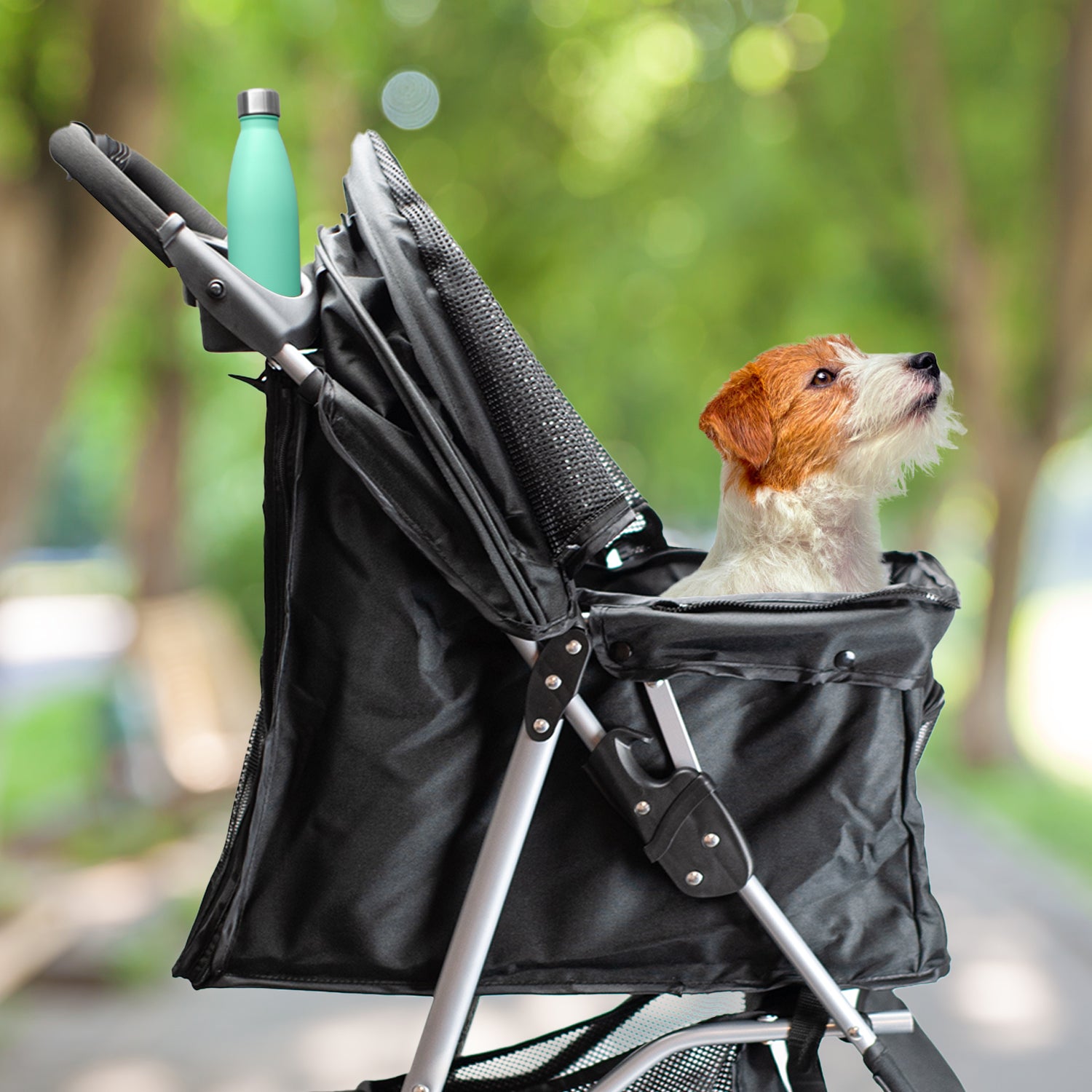 AQPET FRIENDS PETBUGGY PASSEGGINO COMODO E PRATICO PER CANI TAGLIA MEDIA/ PICCOLA