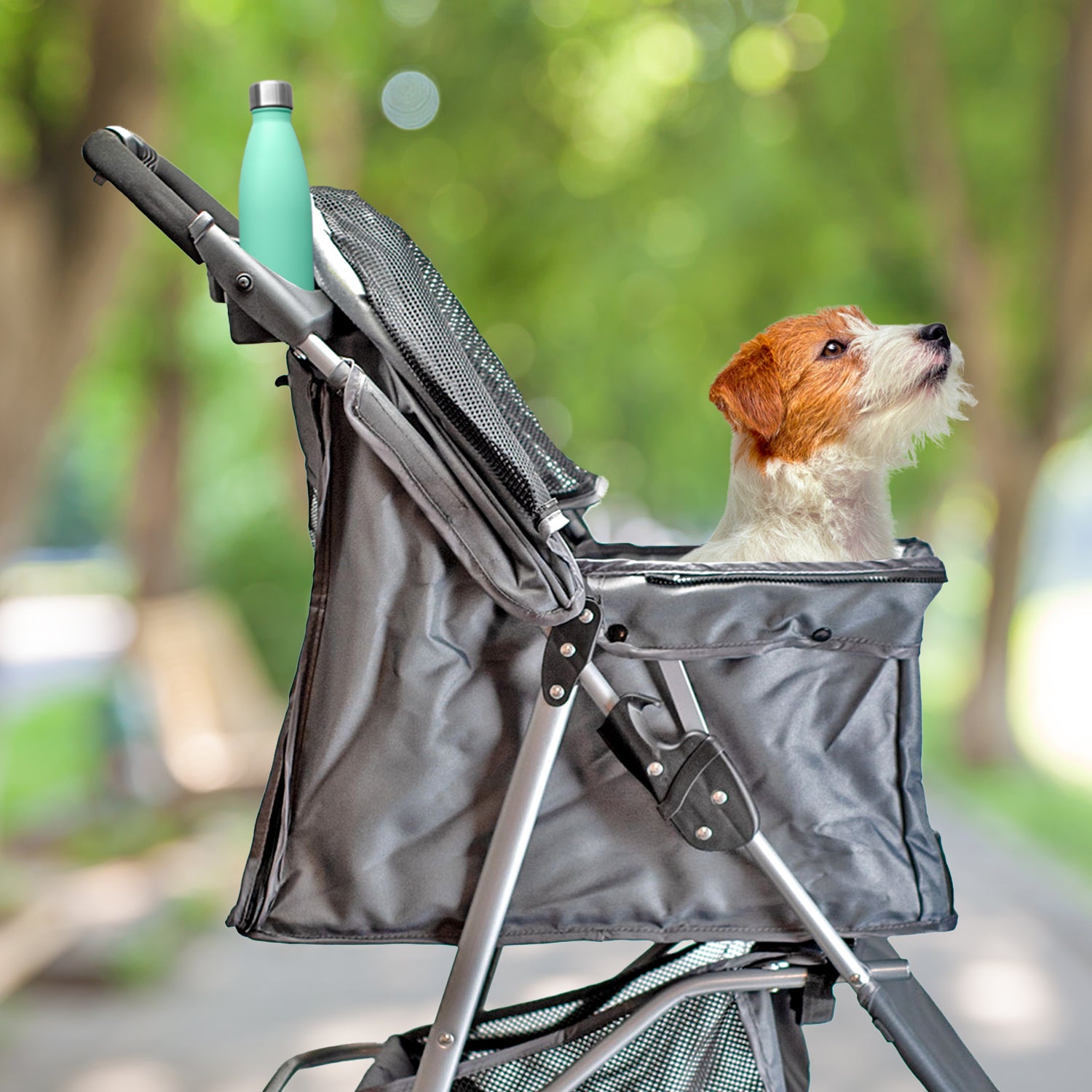AQPET FRIENDS PETBUGGY PASSEGGINO COMODO E PRATICO PER CANI TAGLIA MEDIA/ PICCOLA