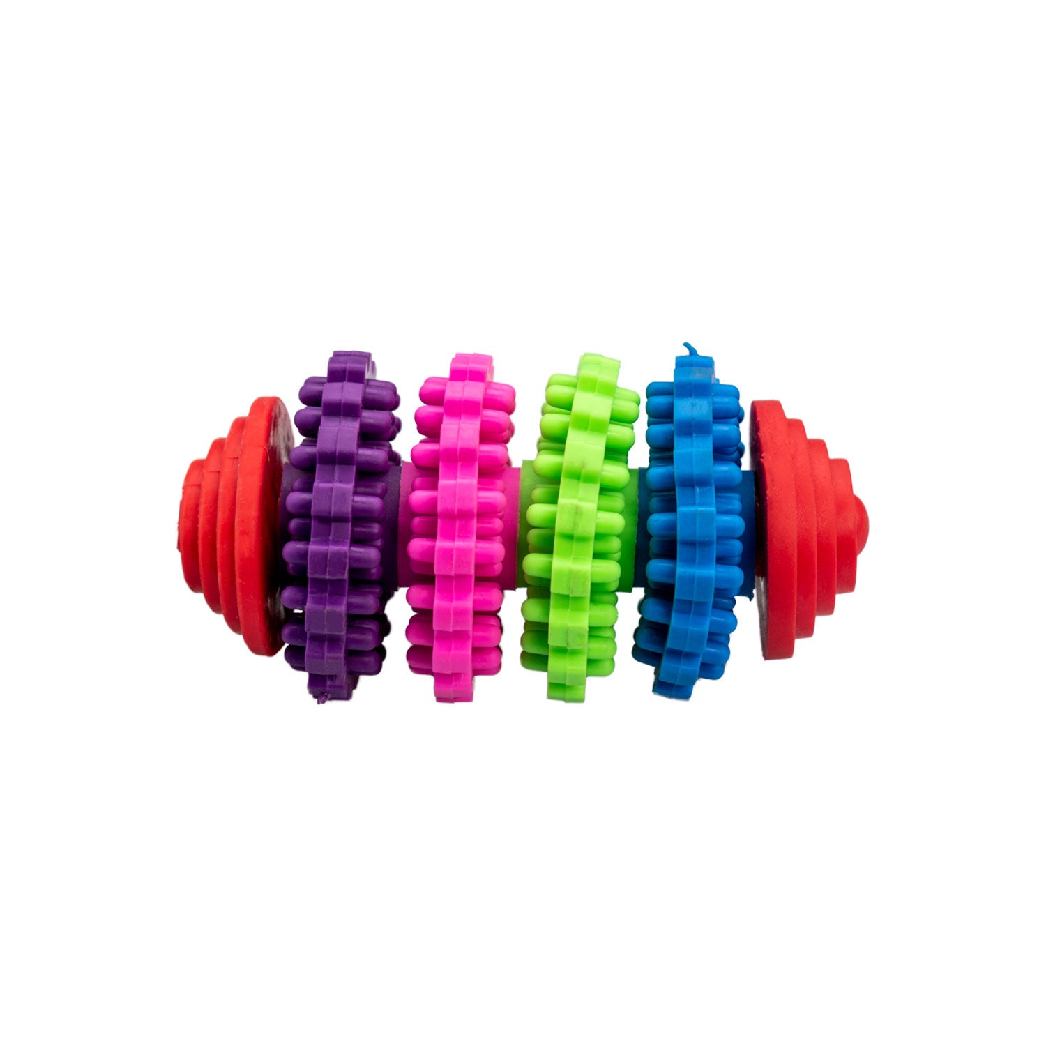 AQPET GIOCHI PER CANE DENTAL CILINDRO COLORATO DI GOMMA