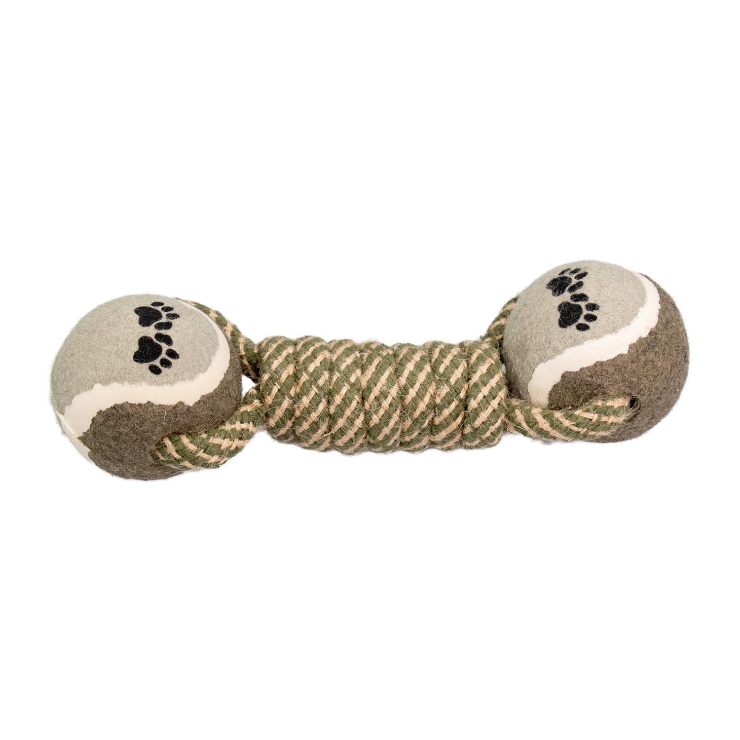 AQPET GIOCHI PER CANE ROPE PALLINE TENNIS CON CORDA 22 X 7 CM