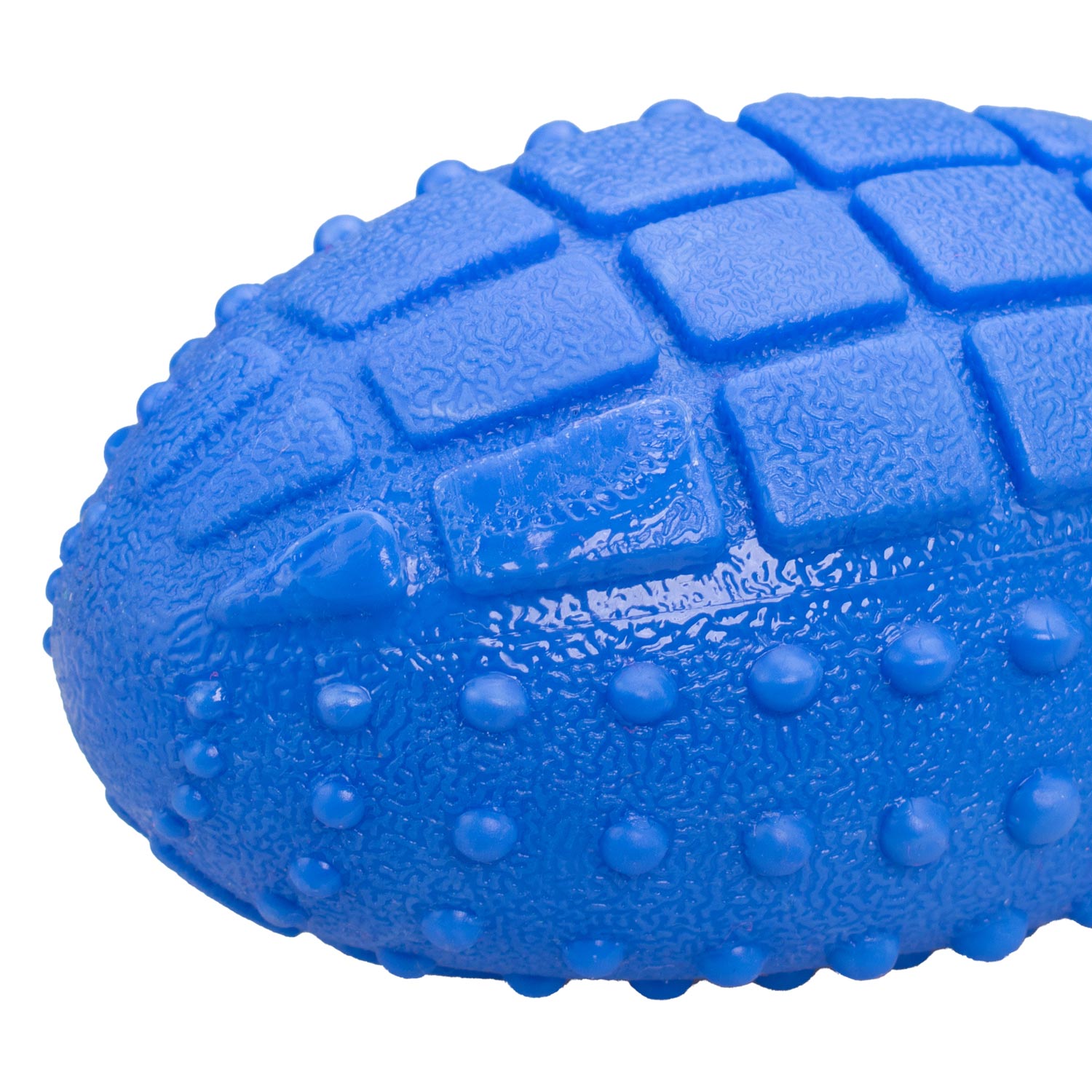 AQPET GIOCHI PER CANE STRONG PALLA DA RUGBY DI GOMMA CON CORDA 28 X 9 CM CON EFFETTO SONORO
