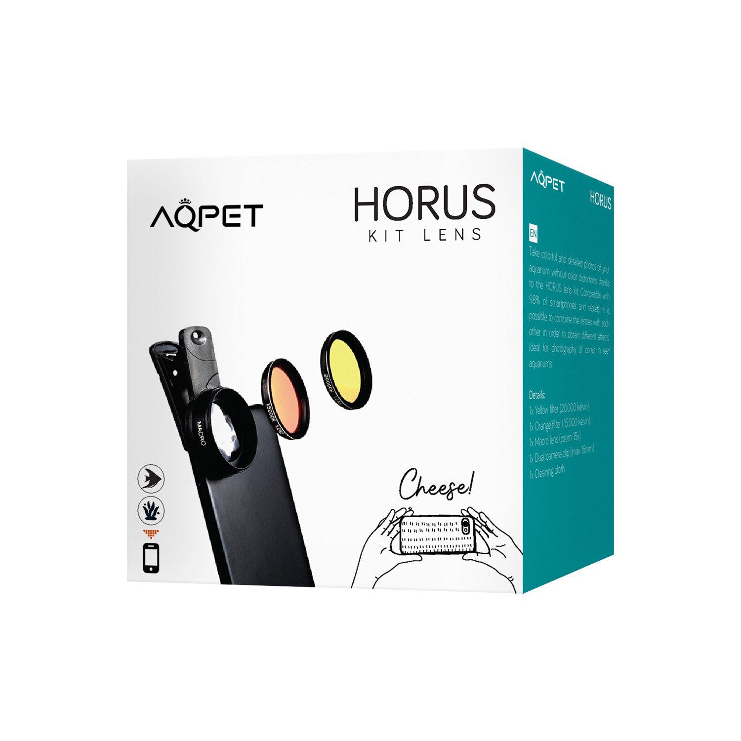 AQPET KIT LENTI HORUS PER FOTOGRAFARE CORALLI