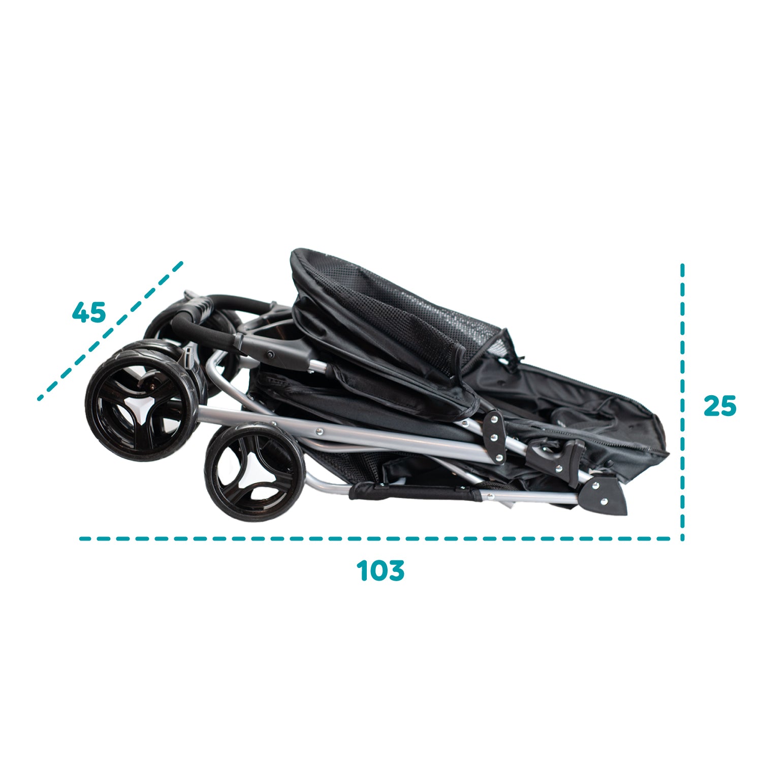 AQPET FRIENDS PETBUGGY PASSEGGINO COMODO E PRATICO PER CANI TAGLIA MEDIA/ PICCOLA