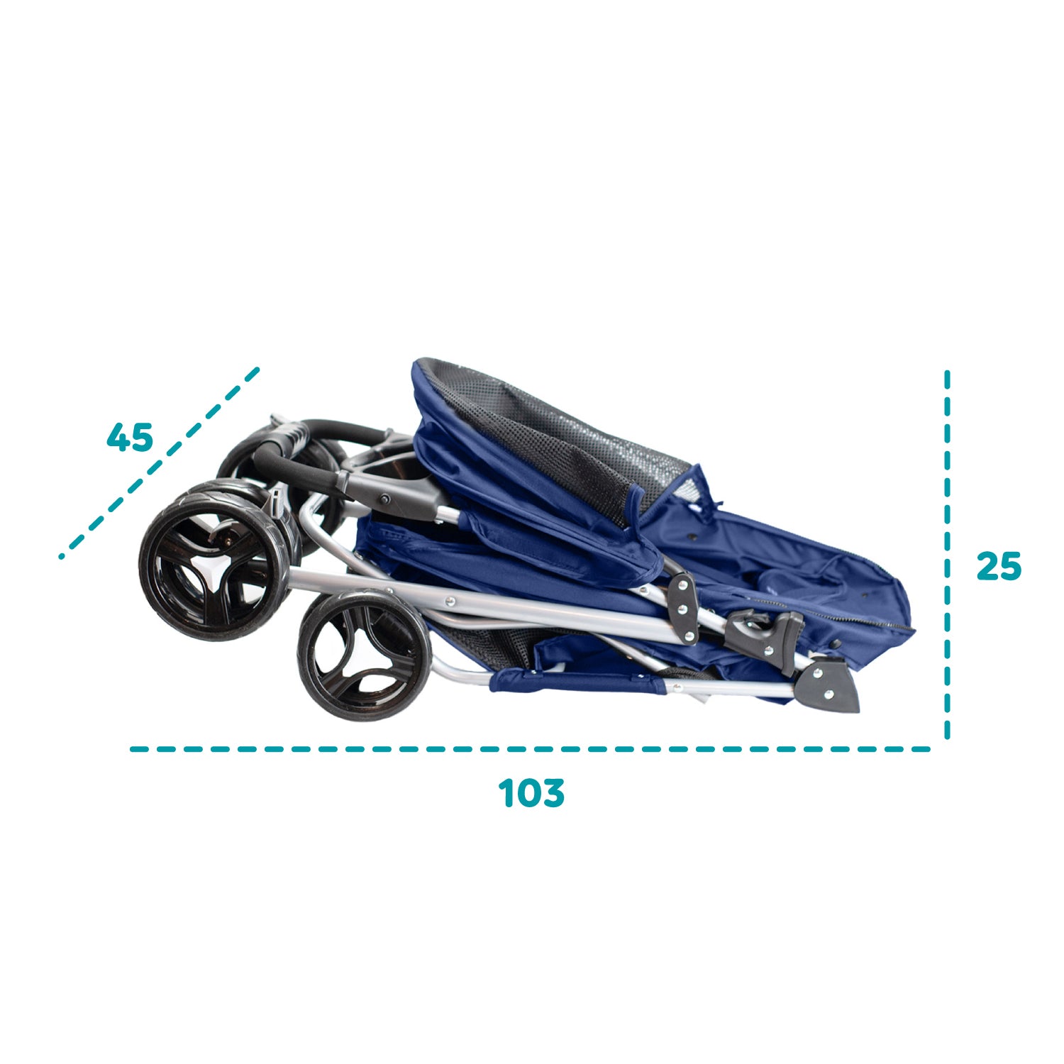 AQPET FRIENDS PETBUGGY PASSEGGINO COMODO E PRATICO PER CANI TAGLIA MEDIA/ PICCOLA