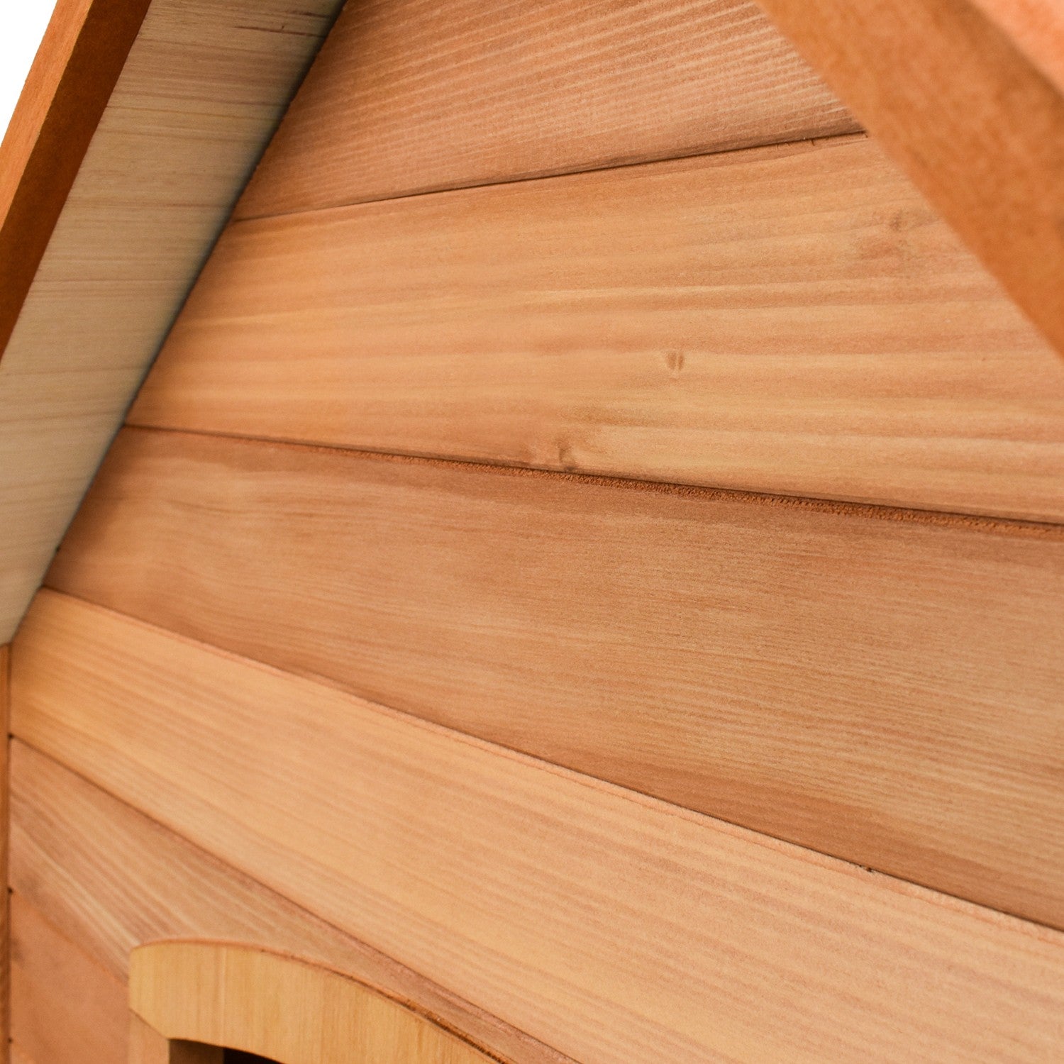 AQPET FRIENDS SUITE CUCCIA IN LEGNO CON TETTO SPIOVENTE COMPLETA DI TENDA TERMICA