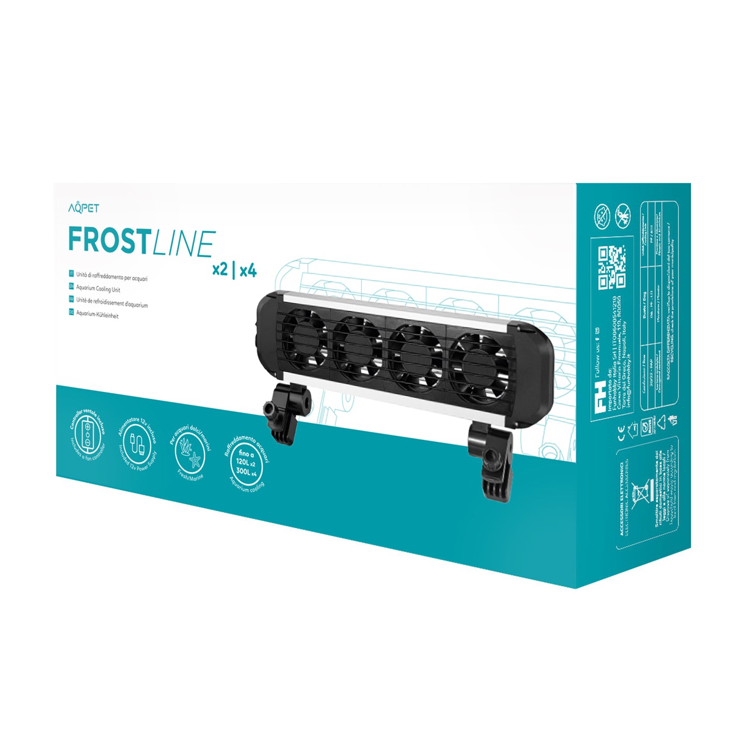 AQPET VENTOLE DI RAFFREDDAMENTO FROSTLINE A 4 ELEMENTI
